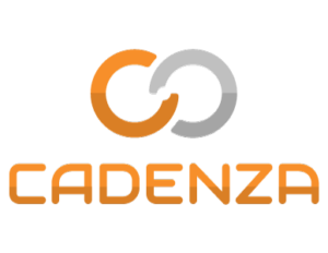 Cadenza orange and silver logo