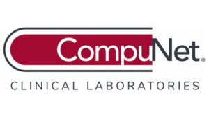 Compu Net Clinical Laboratories logo that is red and black